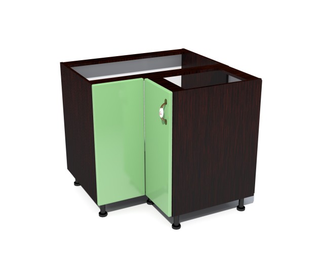 Corp inferior colt cu 2 usi Zebra MDF fistic simplu Corp inferior colt cu 2 usi Zebra MDF fistic simplu